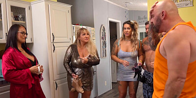 StepFamily Orgy! Auntie Melons II - FUCKING IT OUT - Return Of The Melons! Trailer6of6