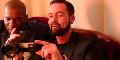 Three studs are filming and fucking Sexy Susi in interracial foursome