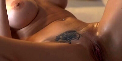 Lonely wife masturbates her wet pussy and cums loudly