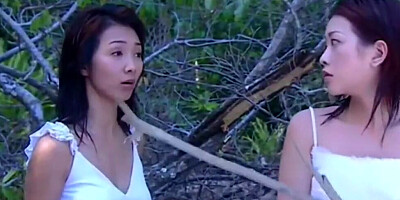 This vintage porn movie shows some Asian MILFs in sex action