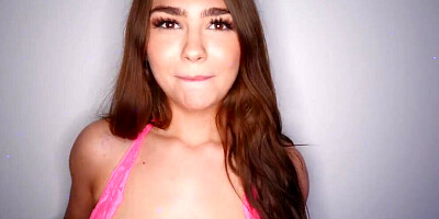 Dazzling girl is using her big boobs for making the cock as hard as a rock