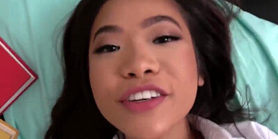 Hot Asian Daughter Taste Stepdaddy's Cum