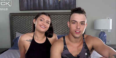 Amateur couple is having sexual intercourse in front of camera