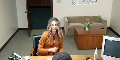 Charming blonde Mandy Rhea is fucked in face and wet pussy