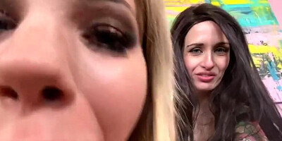 Brooklyn Rose Teaches Step Daughter Bella Rose How To Suck Dick