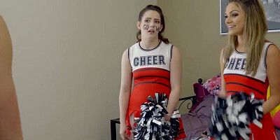 Teen cheerleader fucks her stepbrother