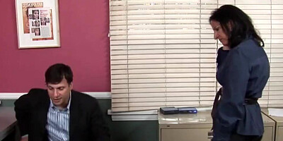 Brunette housewife Melissa Monet is having her pussy licked good