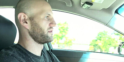 Lovely brunette doll is playing with stranger's pecker in this scene