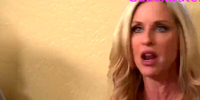 Hot blonde stepmom gets fucked hard by her stepson