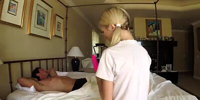SpyFam Step Daughter Piper Perri Fuck and Creampie for Stealing Moms Dildo