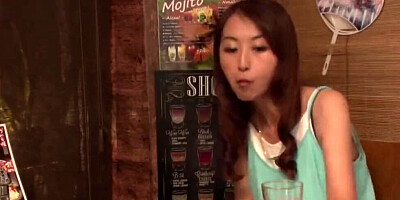 Gorgeous Asian girl is smiling while riding that man's cock