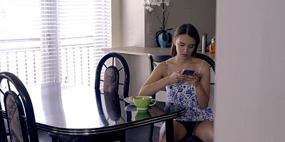 Izzy Lush is filmed POV-style while sucking dick and fucking