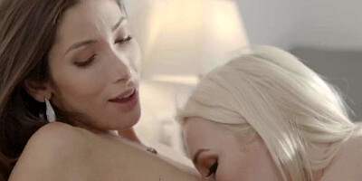 Intense lesbian fantasies with the French star Clea