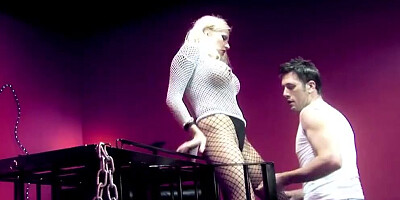 Epic Anal Defloration for Blonde Cougar with Huge Cock!