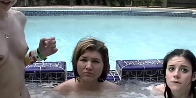 Jacuzzi is the right place for these three lesbian chicks
