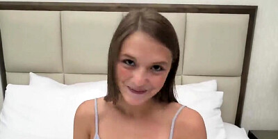 This teen amateur is 6 foot 4 with freckles and a bush