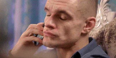 Eveline Dellai prepares her butthole for arrival of a huge penis