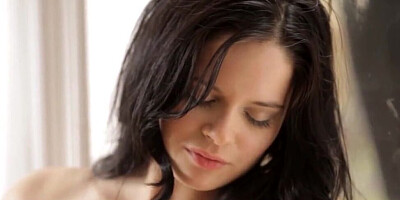 Petite gal goes in a trance-like state when she's pounded by her lover