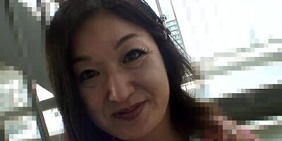 Mature Asian skank uses a vibrator before she sucks a cock and fucks one