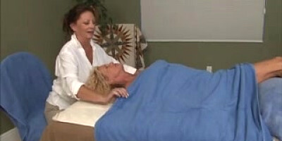 Off The Hook massage for light-haired mature