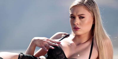 Amber Moore and Hayley Reed in a steamy lesbian video