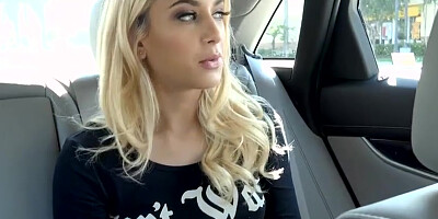 Tight amateur blonde teen Uma Jolie fucked in the car