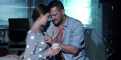 Attractive gal passionately copulates with experienced lover