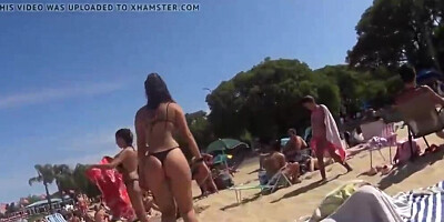 Kinky voyeur is filming amateur girls with hot asses on the street