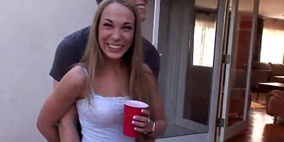 Tori Black in frat house cock fest with her anal girlfriend