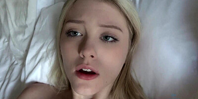 Amateur video of a young blonde getting rammed up her pussy after oral sex