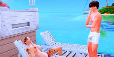 HOT STEPMOM CHEATS ON HER HUSBAND WITH HIS STEPSON (ASS FUCK + BLOWJOB)