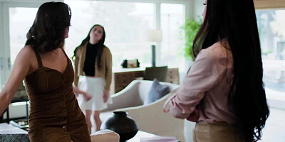 Anny Aurora, Alex Coal & Spencer Bradley enjoy in action