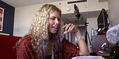 Blonde College Hippie Fucked to Orgasm and Covered in Cum
