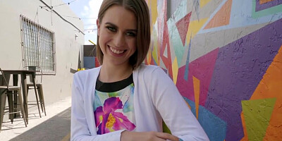 Charming girl Jill Kassidy sucks a hard pecker and gets fucked