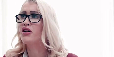 PURE TABOO Stepmom Offers Hesitant Teen to Lesbian Boss to keep Job