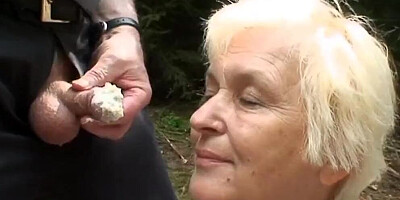 The young girl meets an elderly married couple fucking