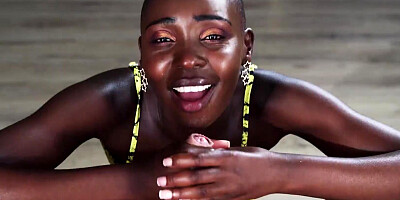 Black nympho Zaawaadi gives herself to that horny young lad