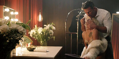 Kiara Cole pulls panties aside and rides Manuel Ferrara's cock