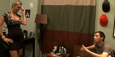 My stepmom caught me masturbating: she bangs me!