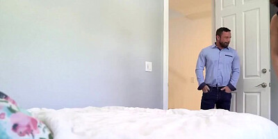 Two cuties are sharing a horny man in this wild threesome