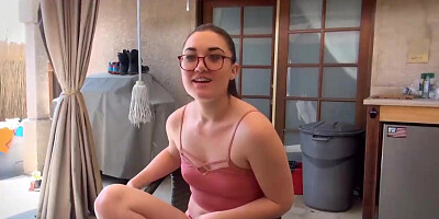 Big Dick for Petite Teen With Glasses (Kat Monroe Interview) - Mark White