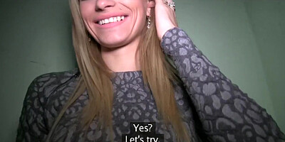 PublicAgent Tall Blonde Fucks for Money
