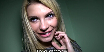 PublicAgent Tall Blonde Fucks for Money
