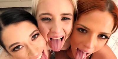 Birthday Girl And Hot Friends Take Turns Fucking Stepdad