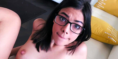 Petite Spex Stepsis Rides Cock Before Bj In This Erotic Duo - Harmony Wonder