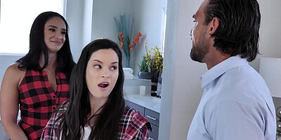 Husband & wife invited their teen neighbor over for an FFM threesome