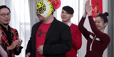 Lovely Asian girls and some guys are participating in this adult quiz