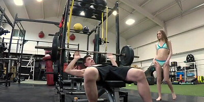 SPYFAM Stepsister Fucked at the Gym by Big Dick Step Brother