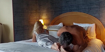 Amateur blonde mature wife enjoys massage sex
