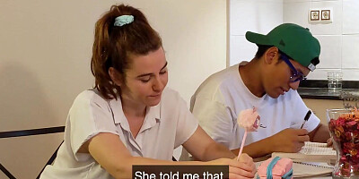 She Teaches Him Everything She learned by her Stepfather